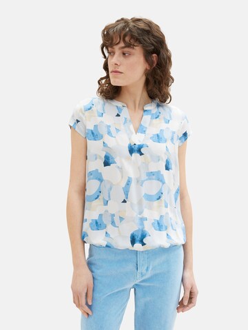 TOM TAILOR Blouse in Blue: front