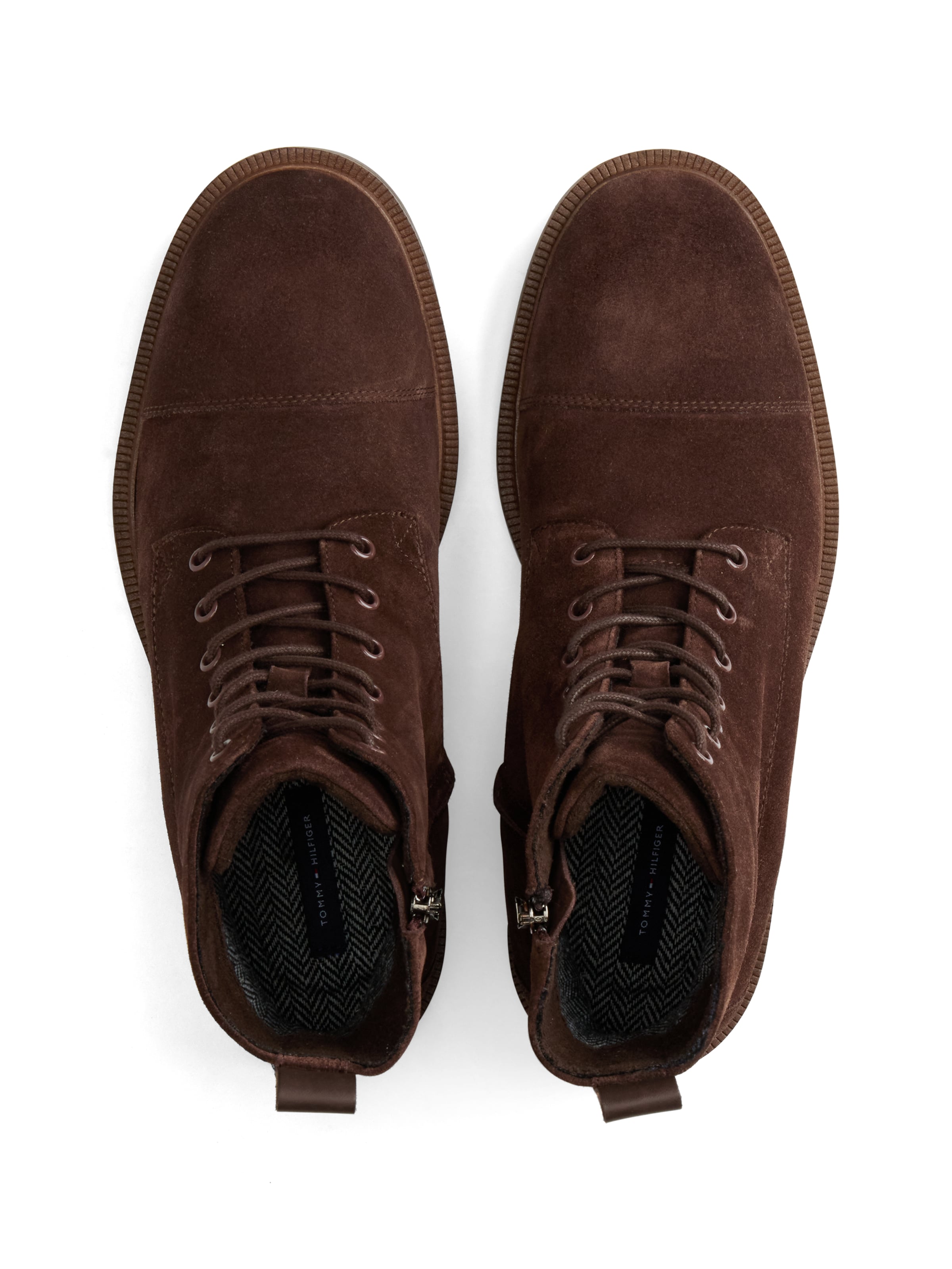 TOMMY HILFIGER Schnürboots in Braun