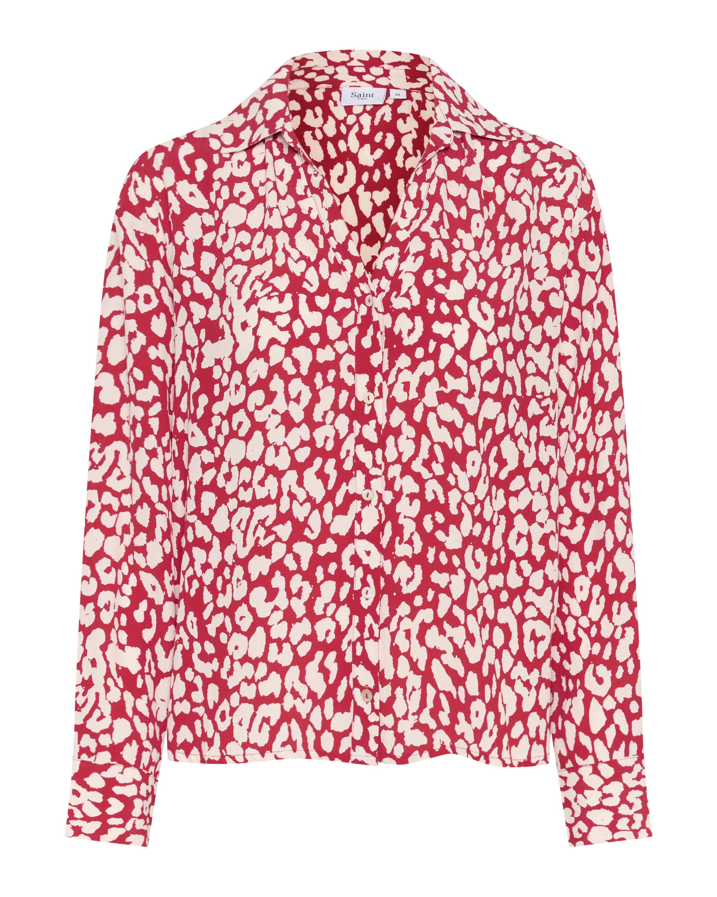 SAINT TROPEZ Bluse 'Zvea' in Rot: Vorderseite