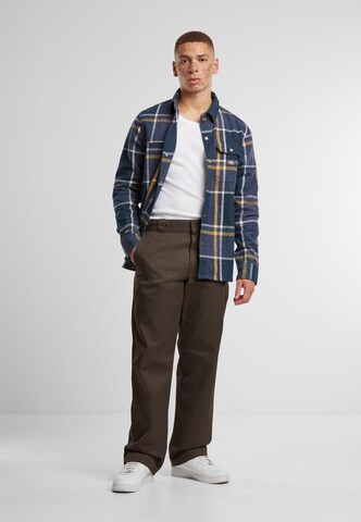 DICKIES Regular Pleat-Front Pants '874 Work' in Brown