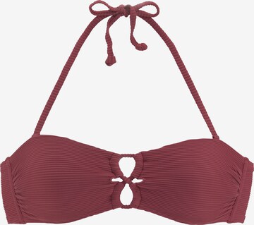 SUNSEEKER Bandeau Bikinitop in Rot: predná strana