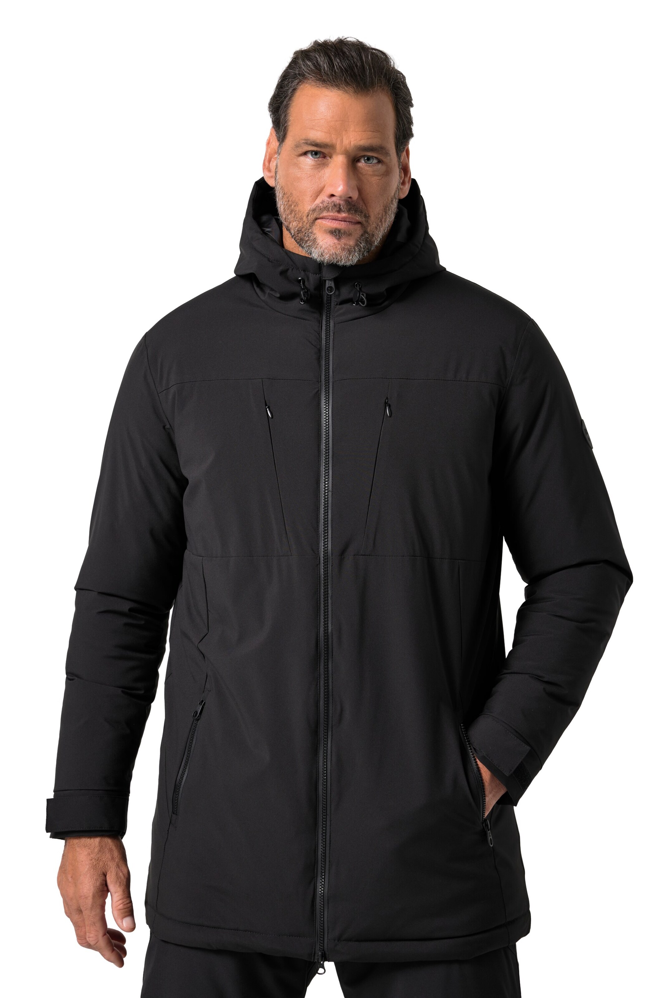 JAY-PI Weatherproof jacket in Black: front