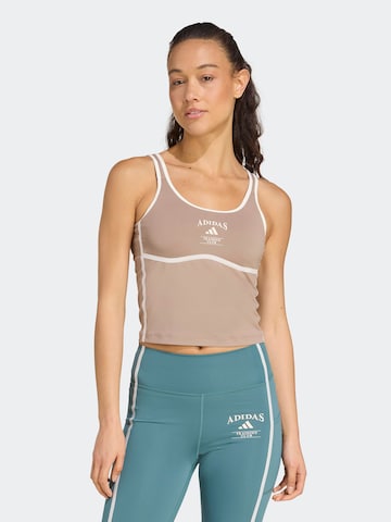 bēšs ADIDAS PERFORMANCE Sporta topiņš 'HERITAGE': no priekšpuses