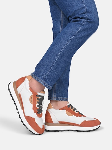 FREUDE Platform trainers ' AGATA ' in Brown: front