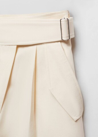 MANGO Wide Leg Housut 'mule' värissä beige