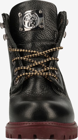 Darkwood Lace-Up Ankle Boots in Black