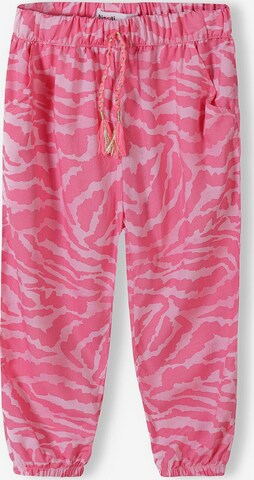 MINOTI Tapered Broek in Roze: voorkant