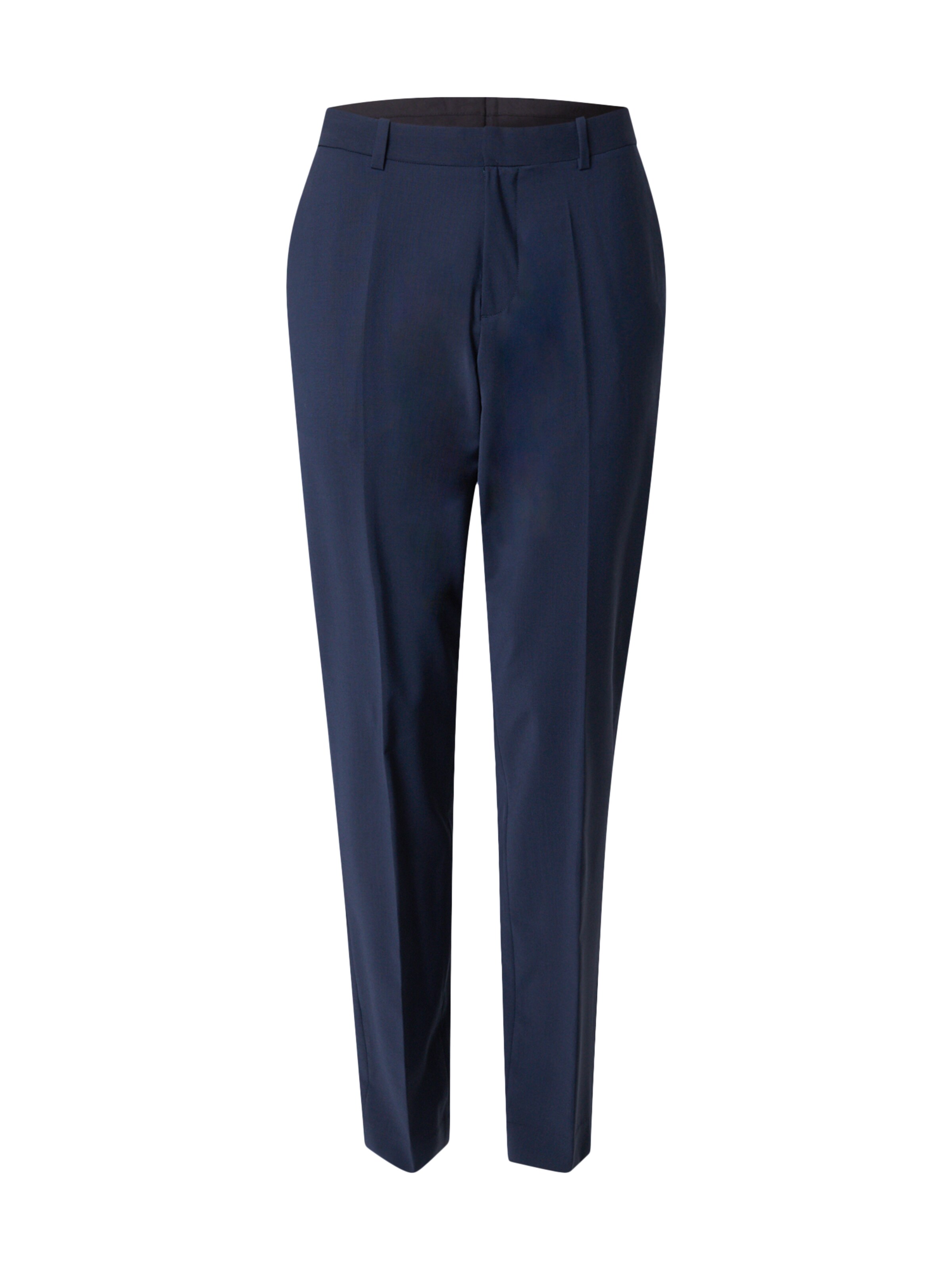 Calvin Klein Regular Trousers with creases in Blue: front