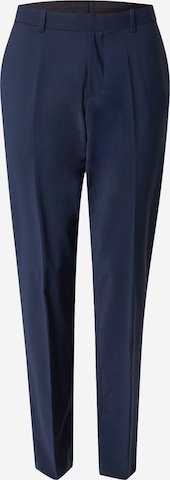 Regular Pantalon à plis Calvin Klein en bleu : devant