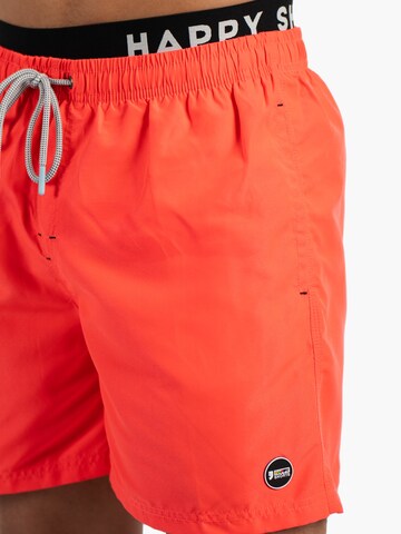 Happy Shorts Swimming shorts 'Double Waistband' in Red