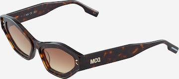 Lunettes de soleil McQ Alexander McQueen en marron : devant