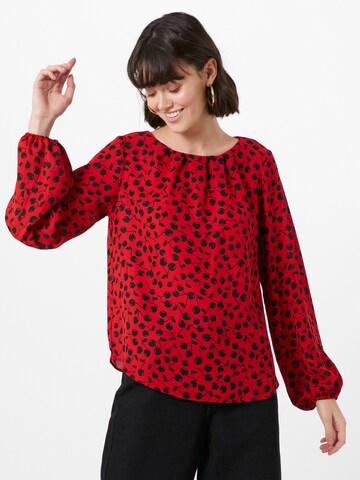 Dorothy Perkins - Camisa 'Billie And Blossom' em vermelho: frente