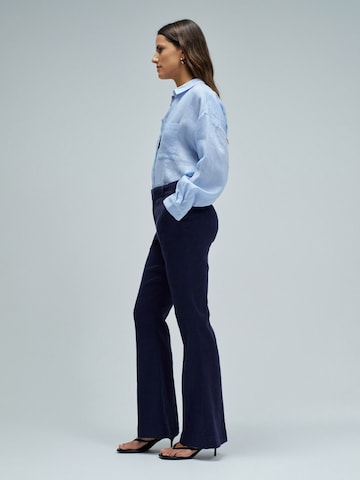 évasé Pantalon chino Salsa Jeans en bleu
