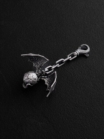 REYTEL Key Ring 'DRACO MUNDI' in Silver