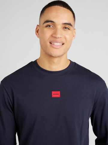 HUGO - Sweatshirt 'Diragoto' em azul