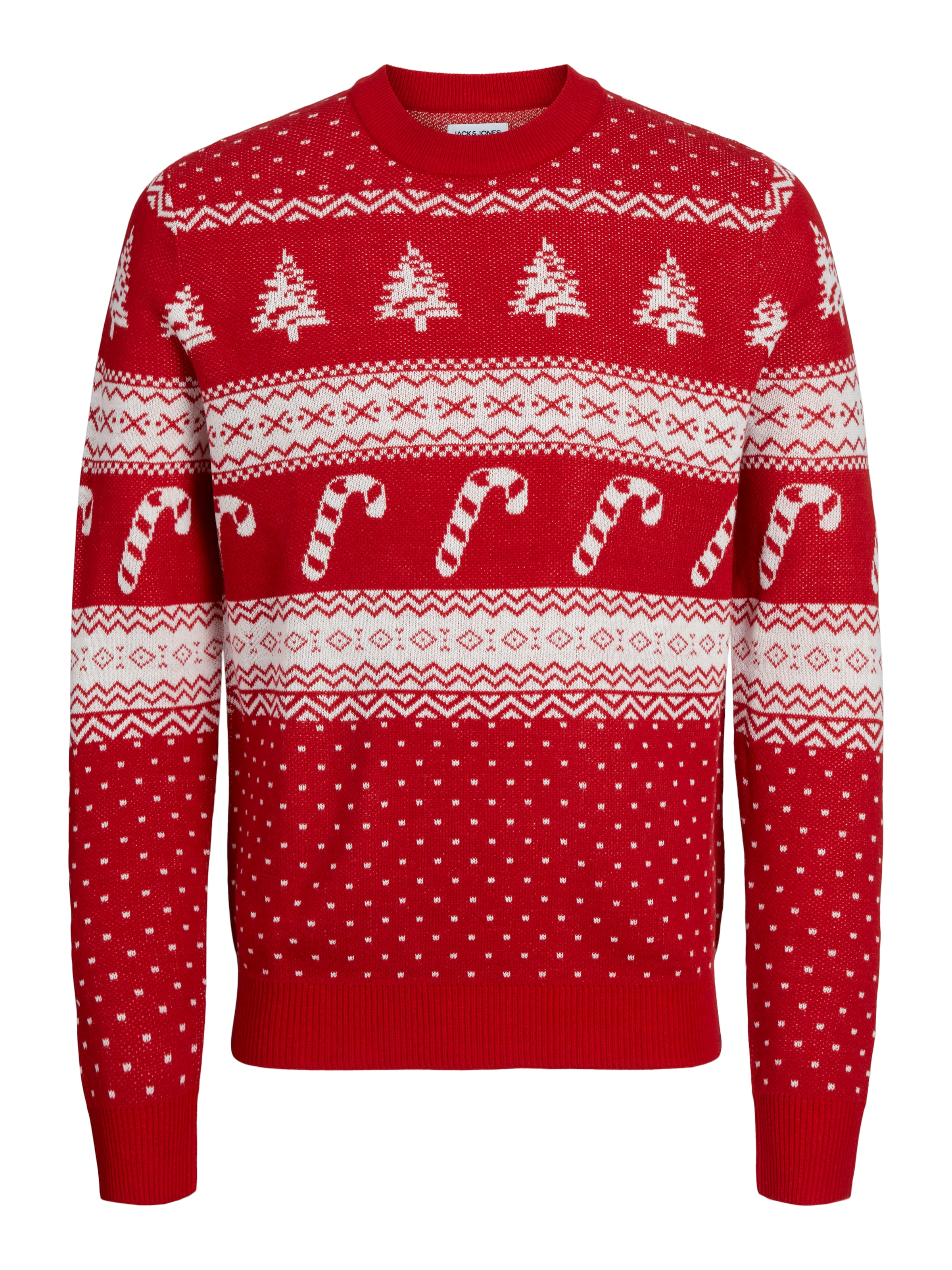 JACK & JONES - Jersey 'JJXmas Gabriel' en rojo: frente