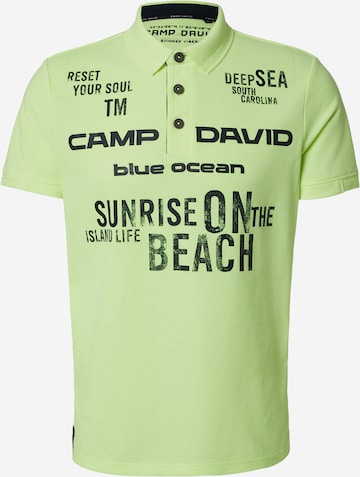 CAMP DAVID Majica | zelena barva: sprednja stran
