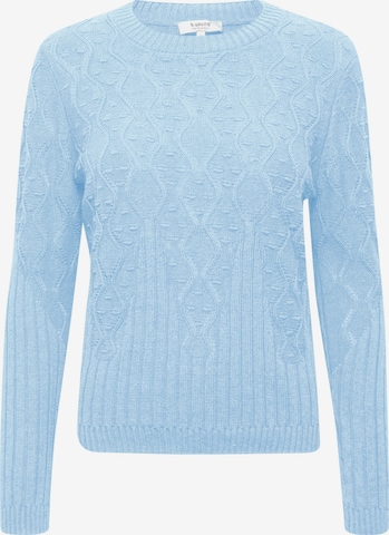 b.young Strickpullover 'Olgi' in Blau: predná strana