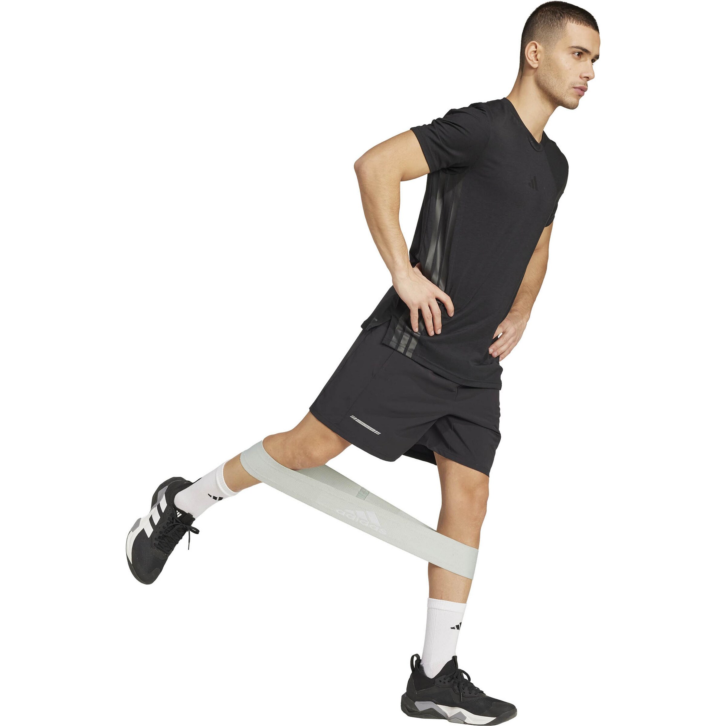 ADIDAS PERFORMANCE Regular Workout Pants 'Essentials Holiday' in Black