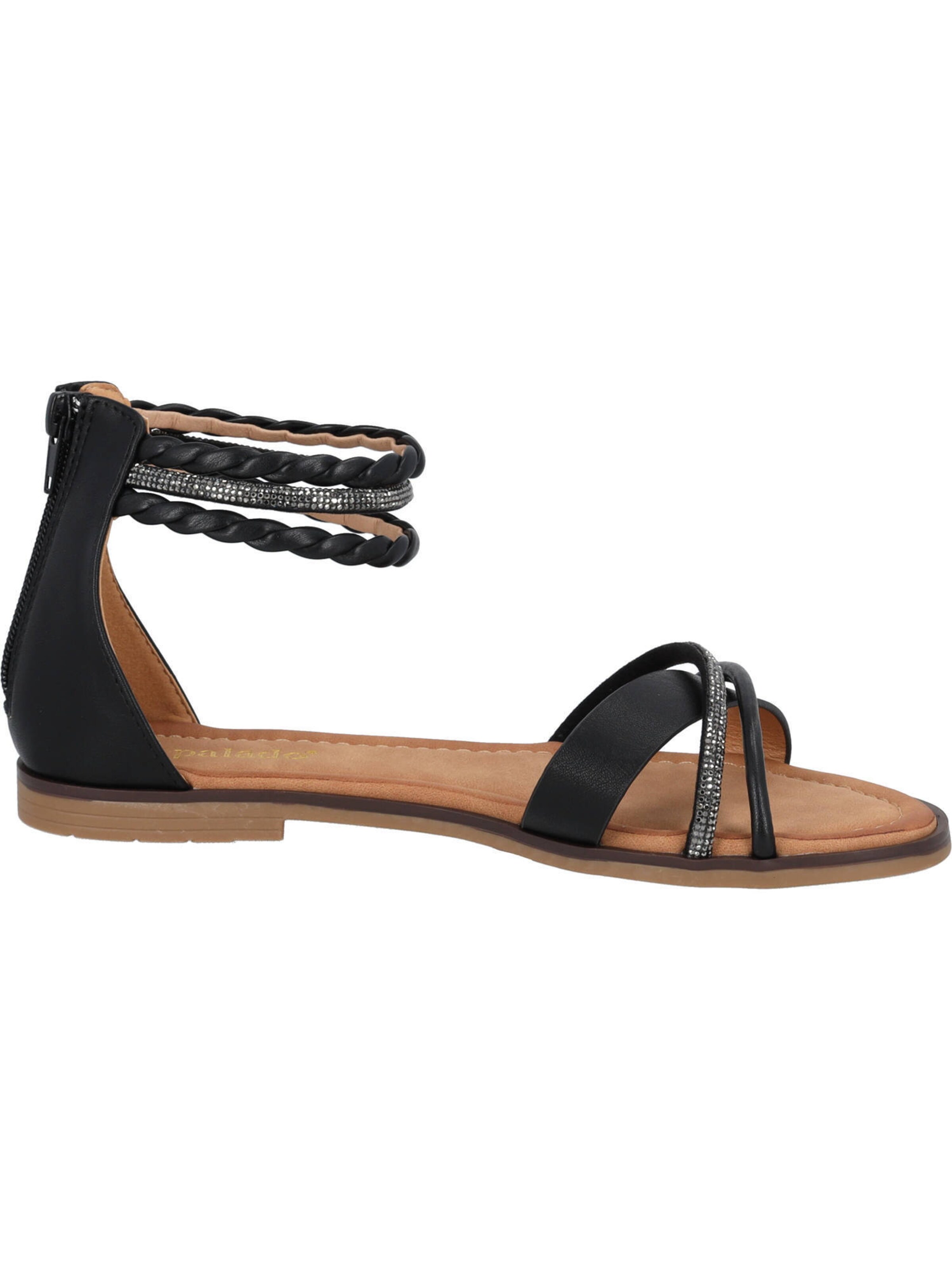 Palado Sandalen met riem 'Chritina' in Zwart