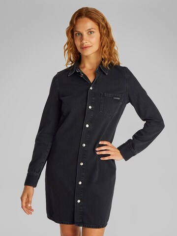 Calvin Klein Jeans Kleid in Schwarz: Vorderseite