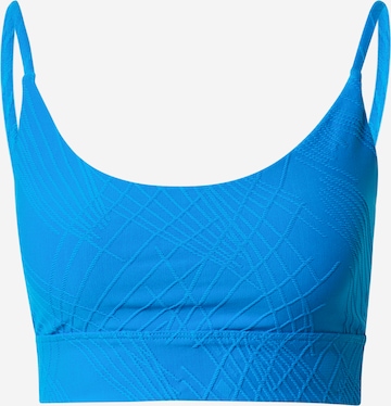 Onzie Bralette Sports Bra in Blue: front
