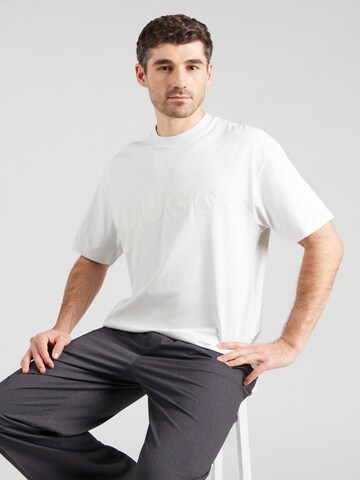 HUGO Majica 'Dinkee' | bež barva: sprednja stran