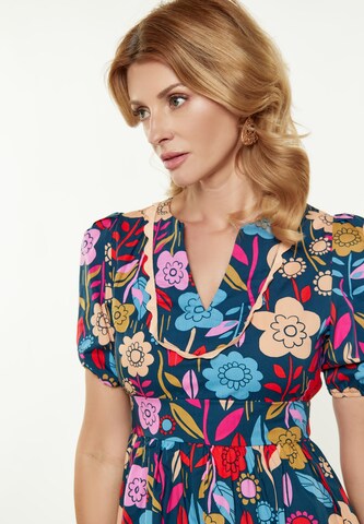 Usha - Vestido en azul
