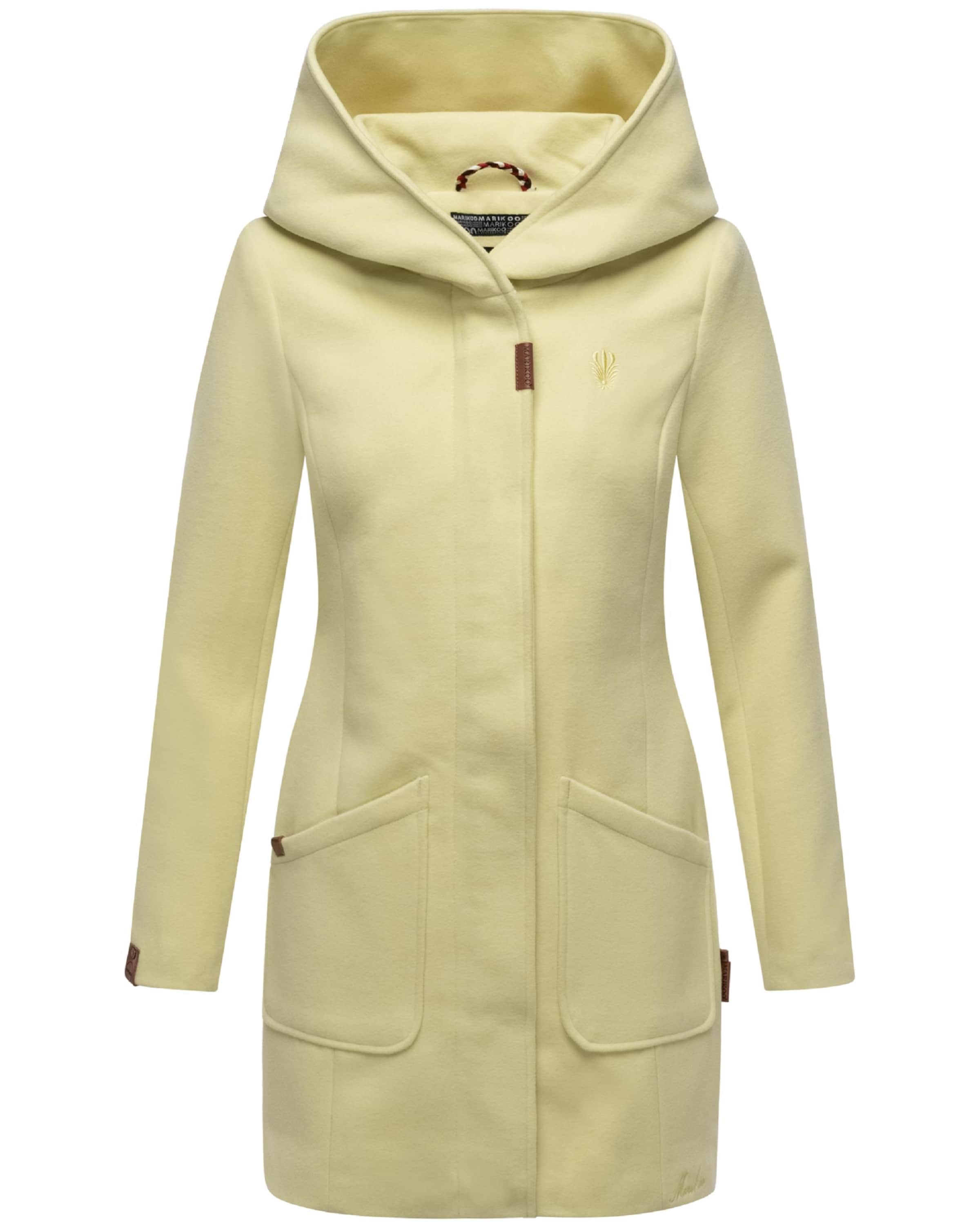MARIKOO Kevad-sügismantel 'Maikoo', värv kollane: eest vaates