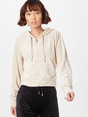 Juicy Couture Sweatjacke 'Madison' in Beige: predná strana