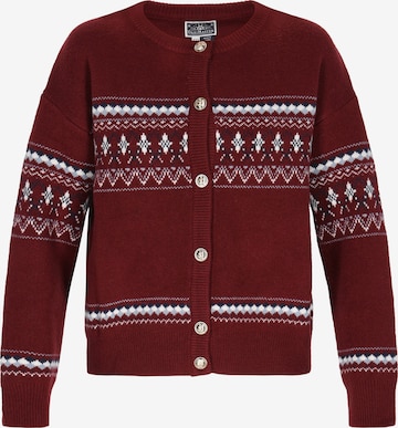 Cardigan DreiMaster Maritim en rouge : devant