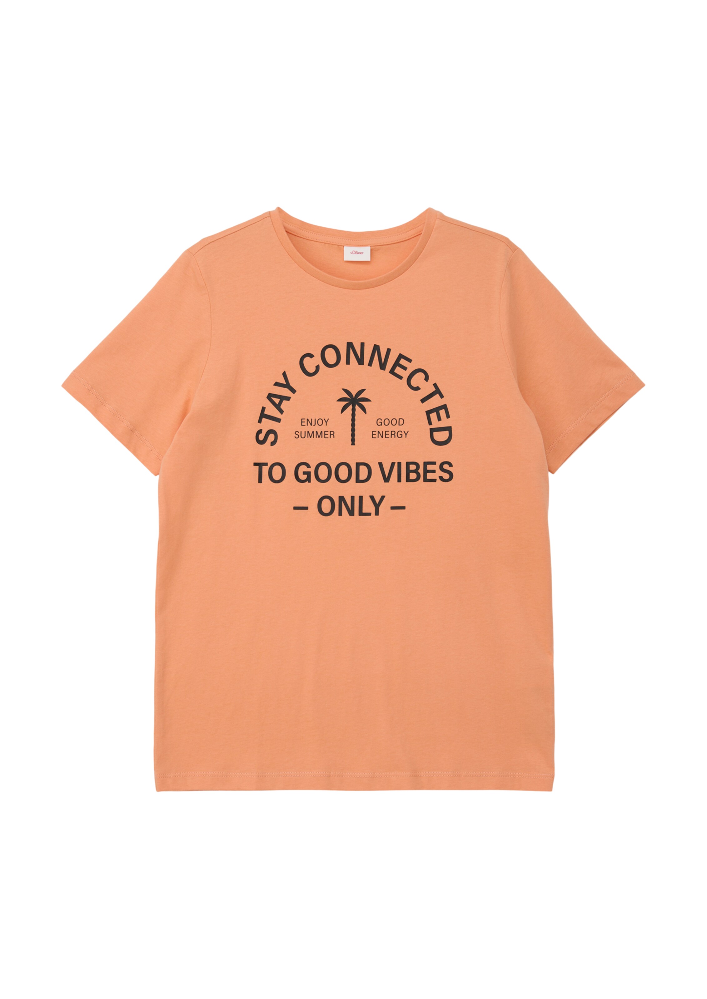 T-Shirt s.Oliver en orange : devant