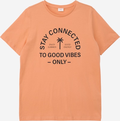 s.Oliver T-Shirt en orange / noir, Vue avec produit