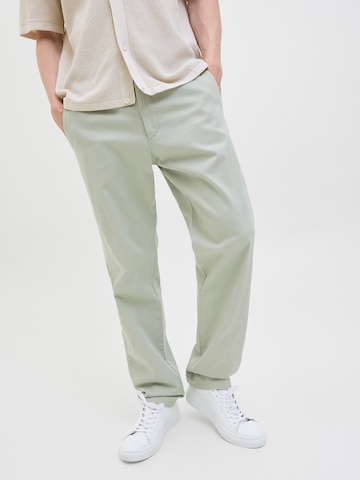 JJ Rebel Slimfit Chino hlače 'JREBKENNI' | zelena barva