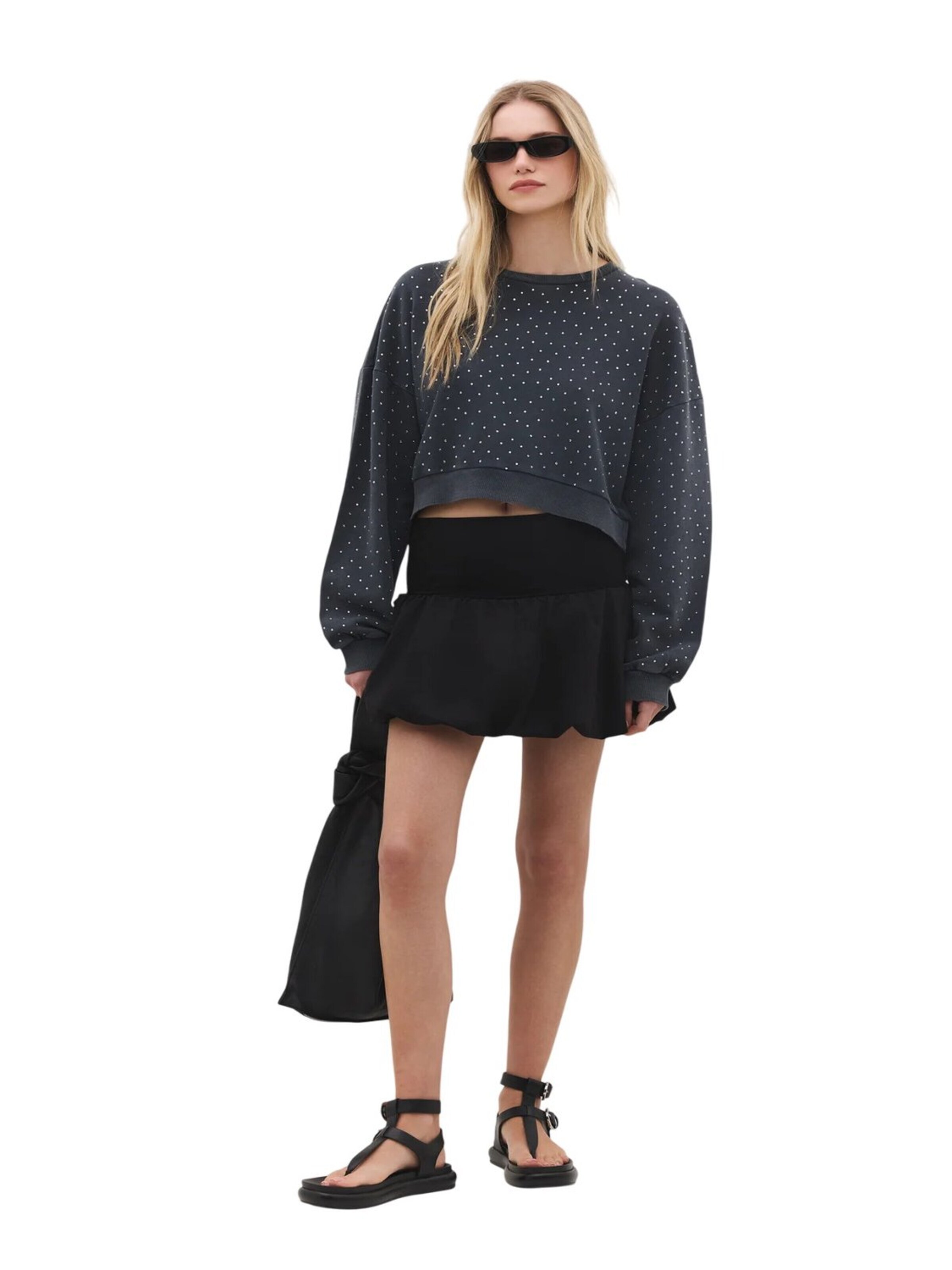 No Matter What Sweatshirt in Grijs: voorkant