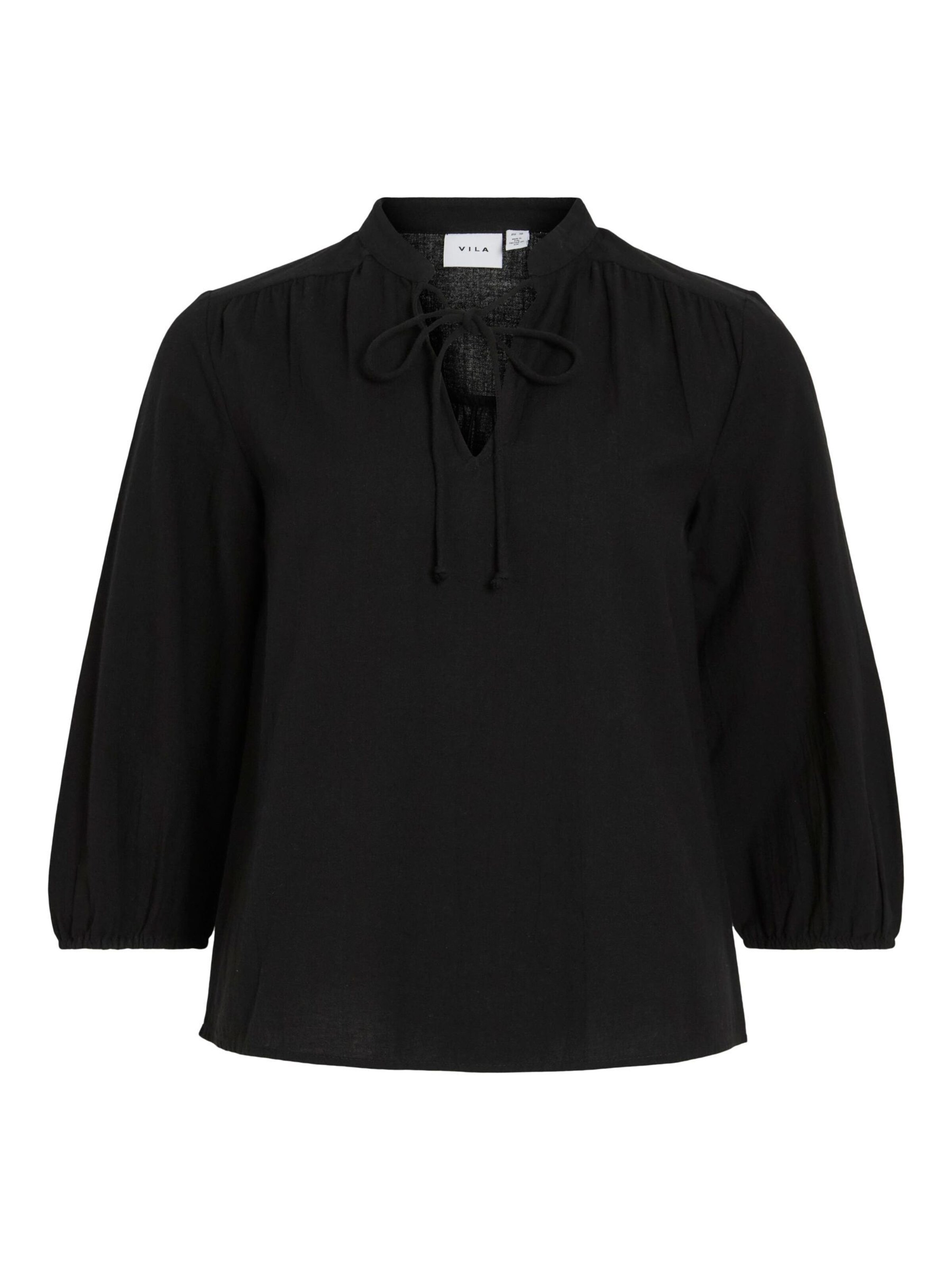 VILA Blouse 'VIPetra' in Zwart: voorkant