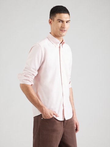BOSS Slim fit Skjorta 'H-ROAN' i rosa: framsida