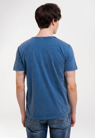 LOGOSHIRT T-Shirt 'Superman' in Blau