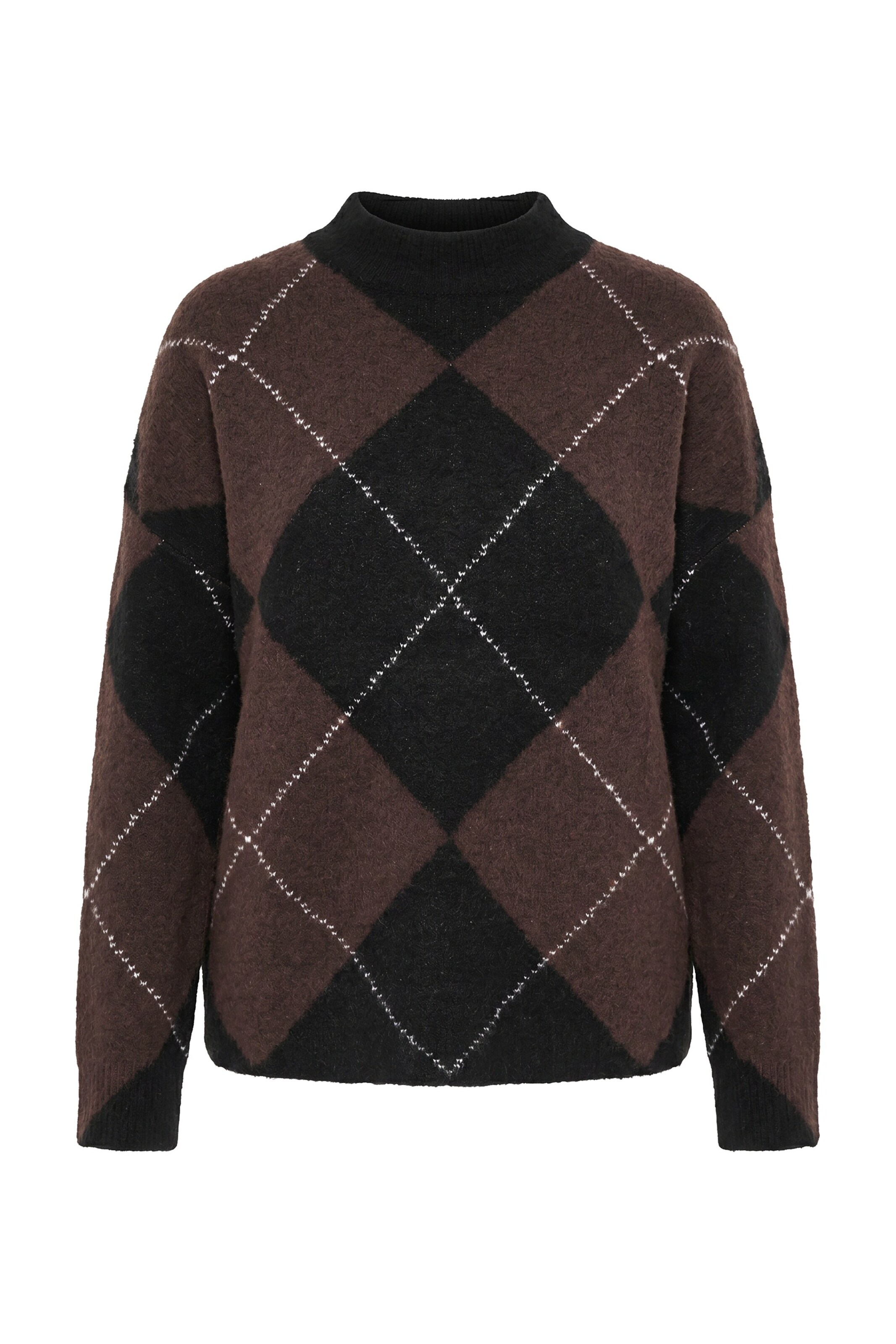 Ulla Popken Pullover in Braun: Vorderseite