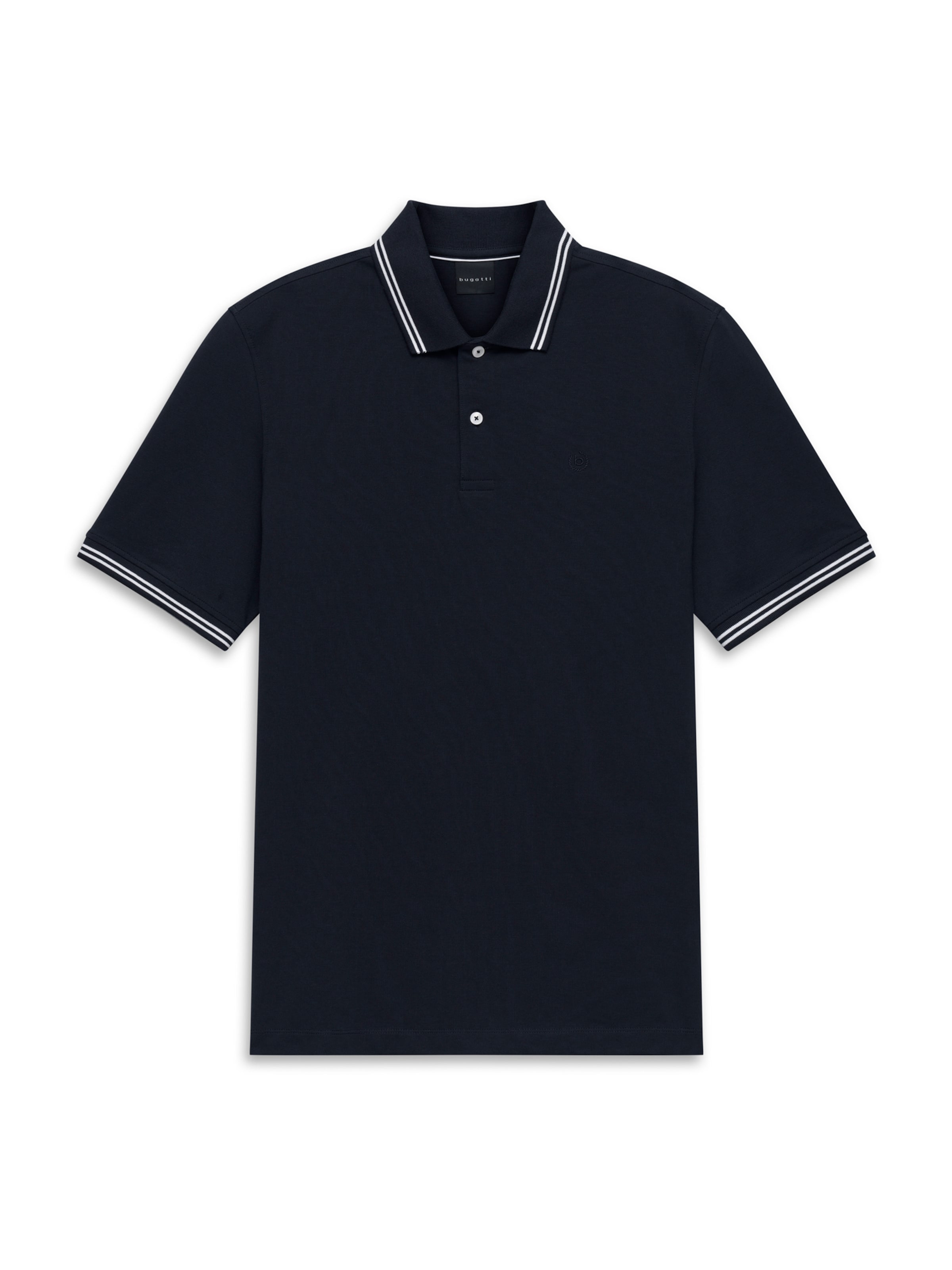 bugatti Poloshirt in Blau: Vorderseite