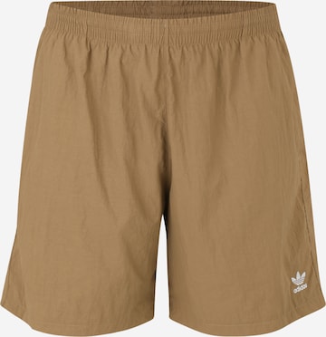 Pantalon 'Trefoil Essentials' ADIDAS ORIGINALS en marron : devant