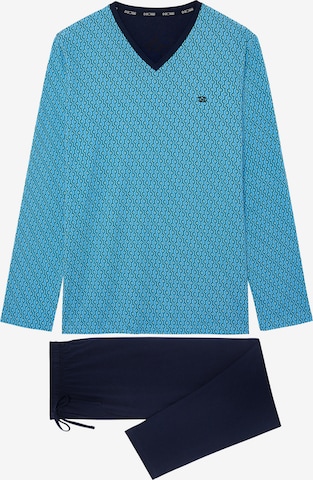 HOM Pyjama ' Cameron ' in Blau: predná strana