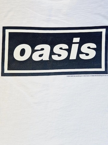 Oasis Koszulka 'Oasis Decca Logo' w kolorze biały