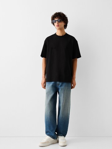 T-Shirt Bershka en noir