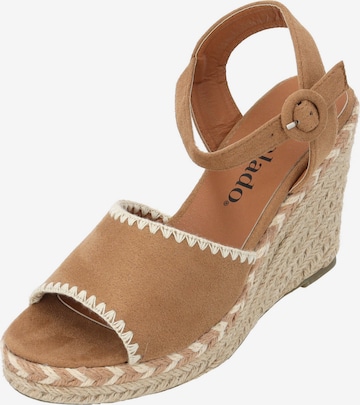 Palado Sandalen met riem 'Basinos' in Beige: voorkant