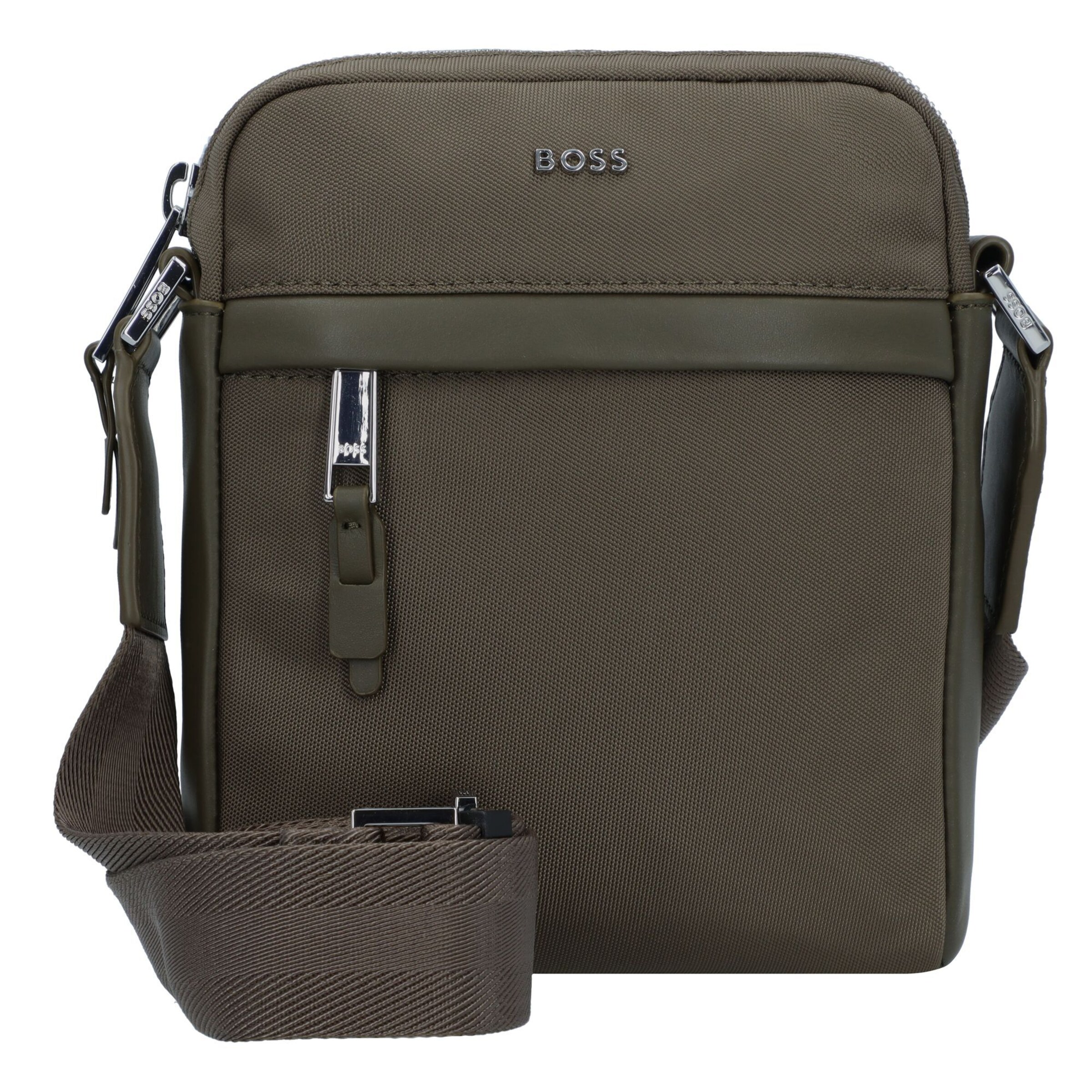 BOSS Crossbody Bag in Green: front