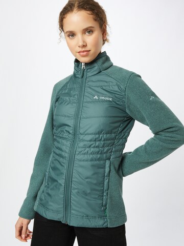 VAUDE Athletic fleece jacket 'Idris' in Green: front