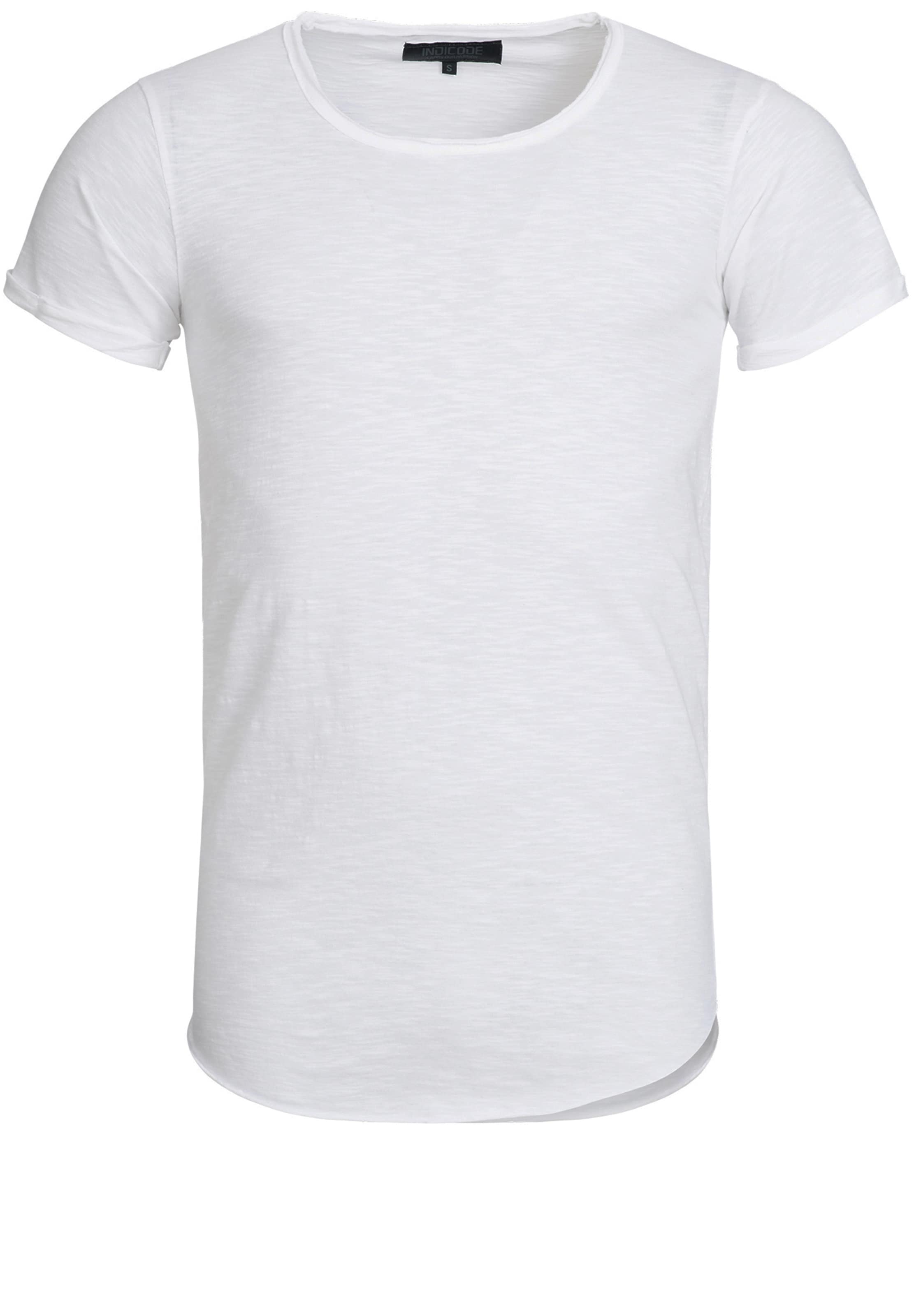 INDICODE JEANS Shirt 'Willbur' in Wit: voorkant
