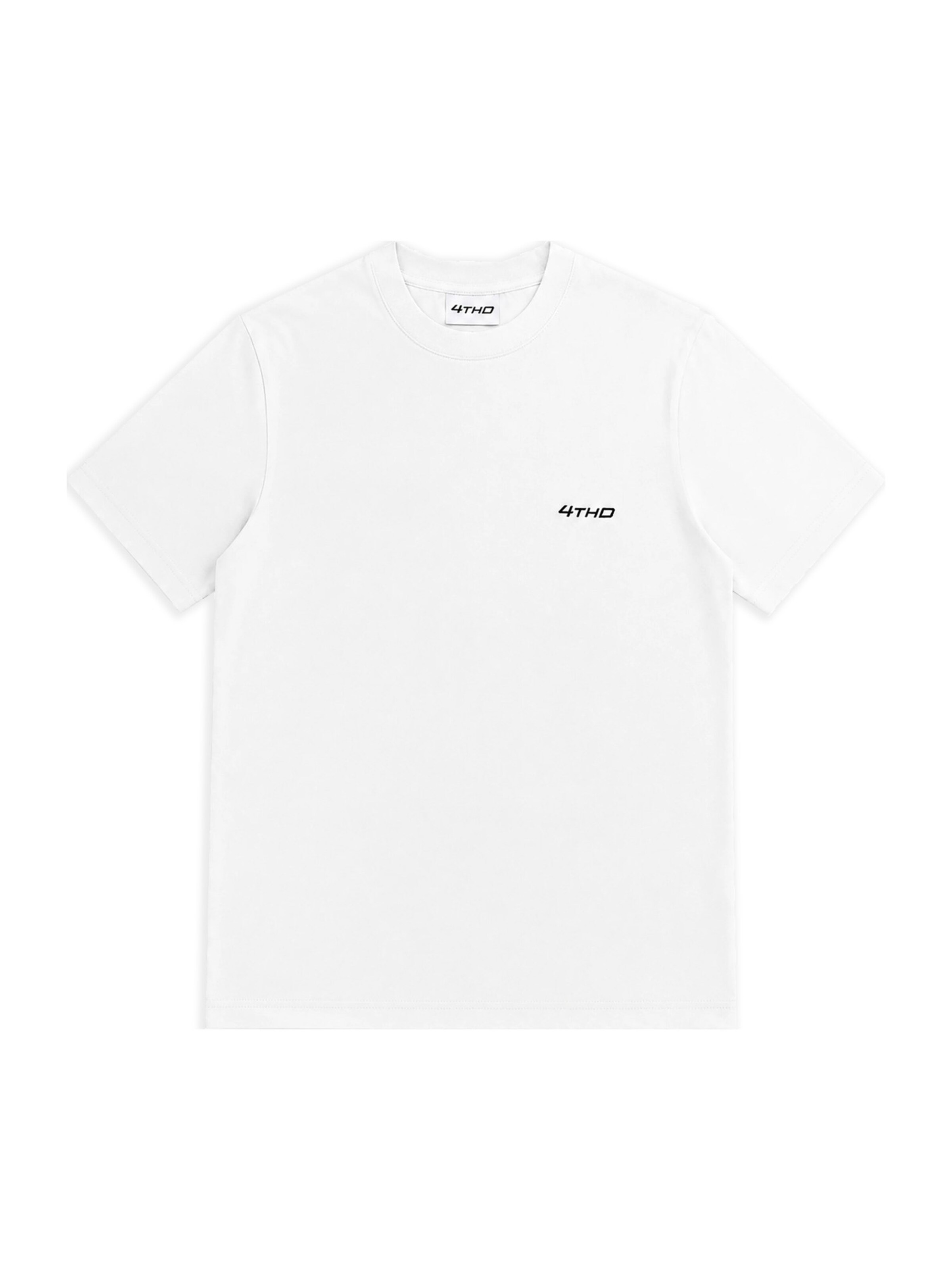 4thD Shirt 'Slim Fit Tee - White' in Wit: voorkant