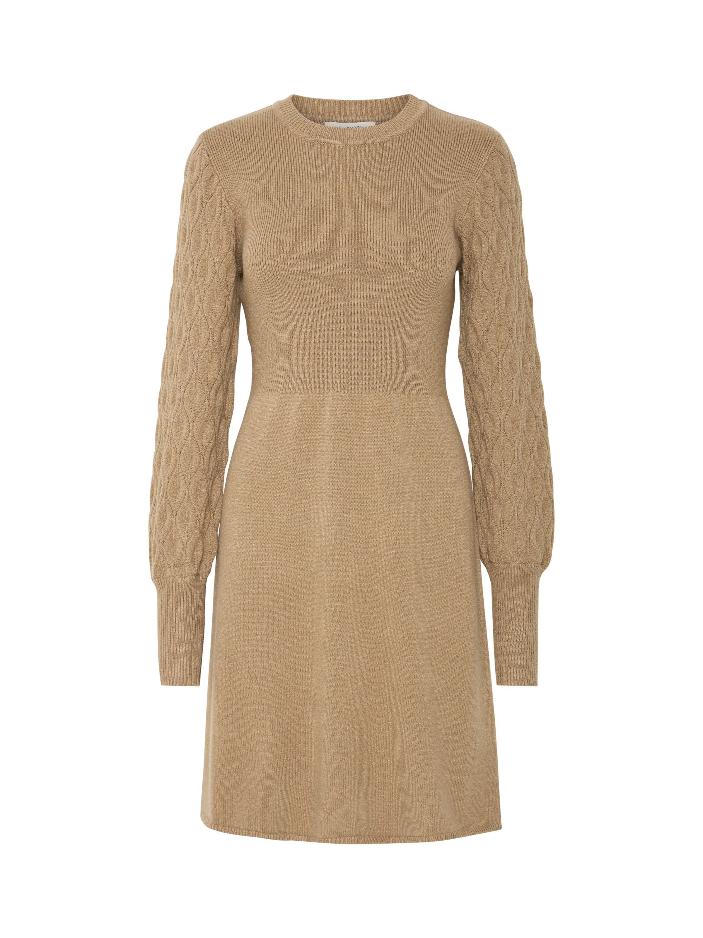 Robes en maille 'Nonina' b.young en marron : devant